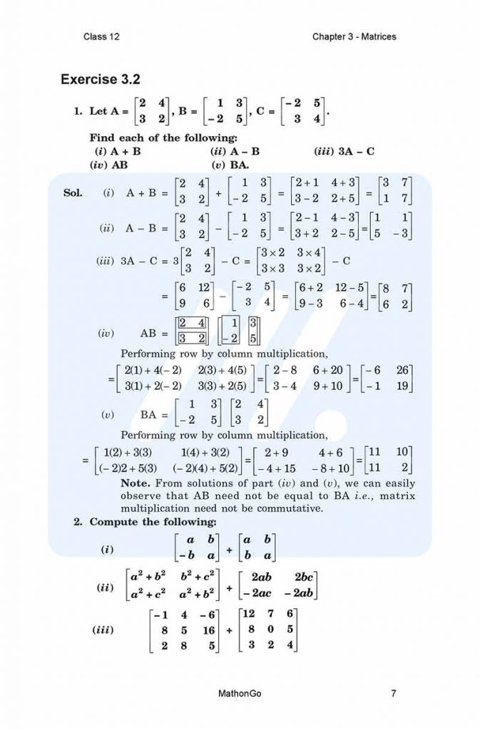 Chapter 3 - Matrices