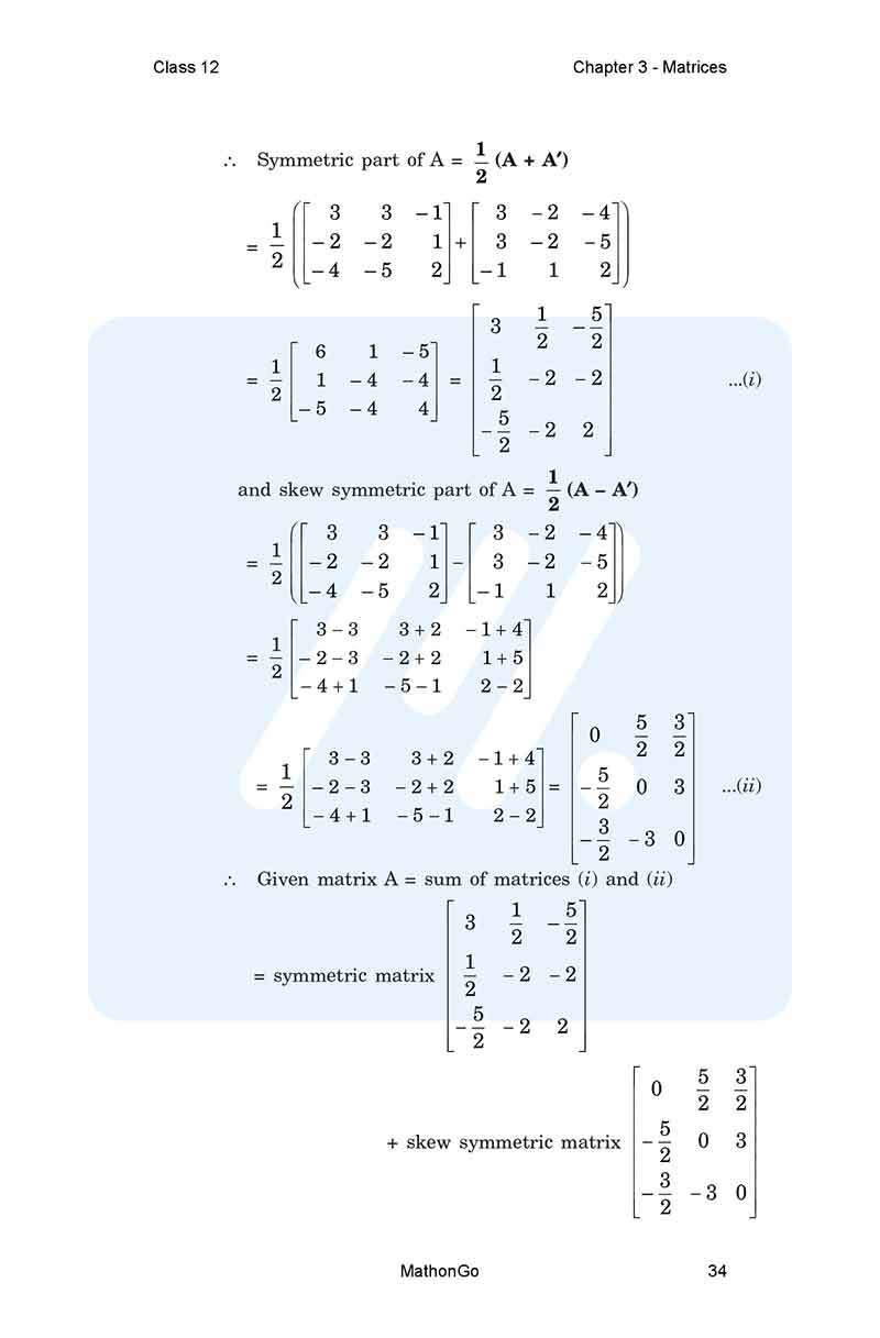 NCERT Solutions for Class 12 Maths Chapter 3 Exercise 3.3 – MathonGo
