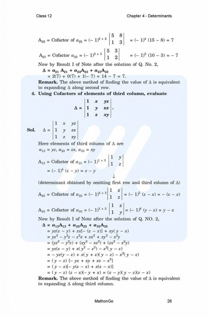 Chapter 4 - Determinants