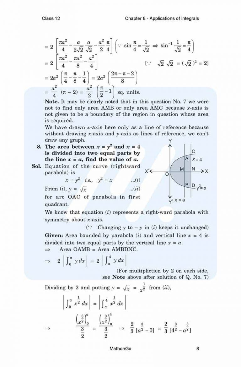 Ncert solutions for class 12 maths chapter 8 exercise 8 1 mathongo