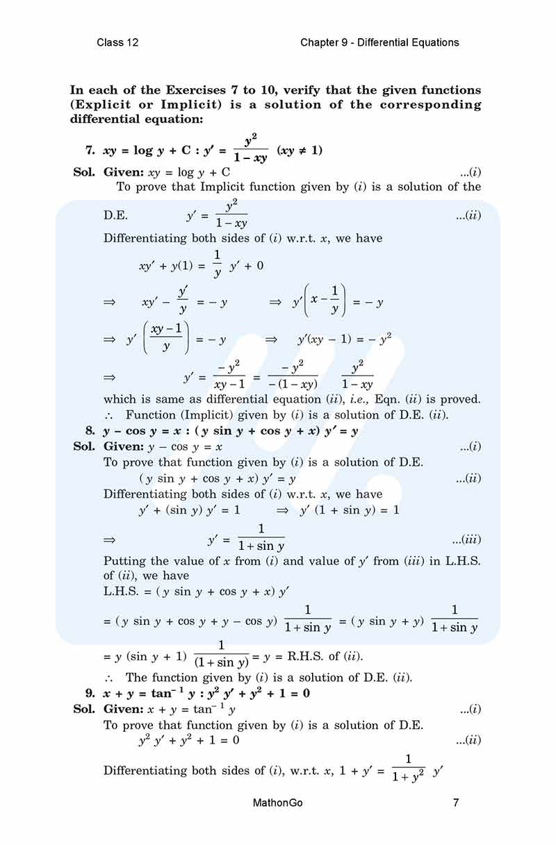 Ncert solutions for class 12 maths chapter 9 exercise 9 2 mathongo