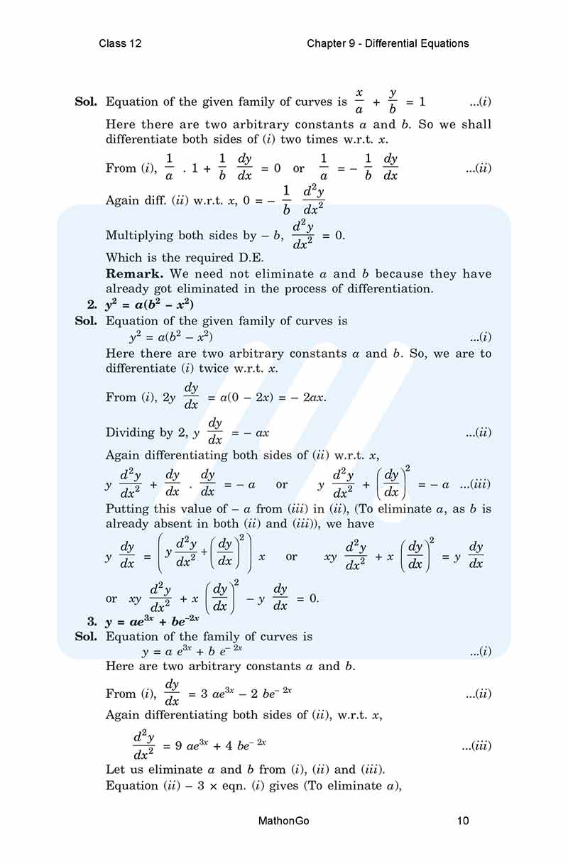 NCERT Solutions for Class 12 Maths Chapter 9 Exercise 9.3 MathonGo
