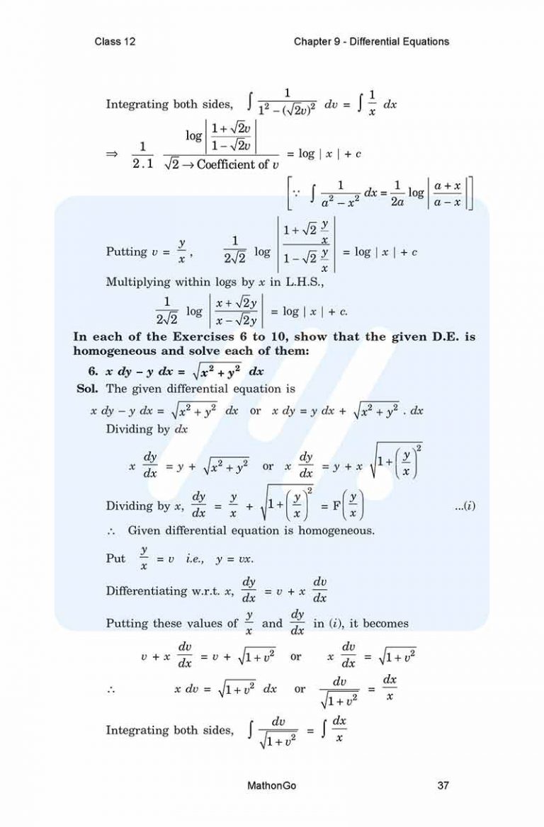 NCERT Solutions for Class 12 Maths Chapter 9 Exercise 9.5 MathonGo