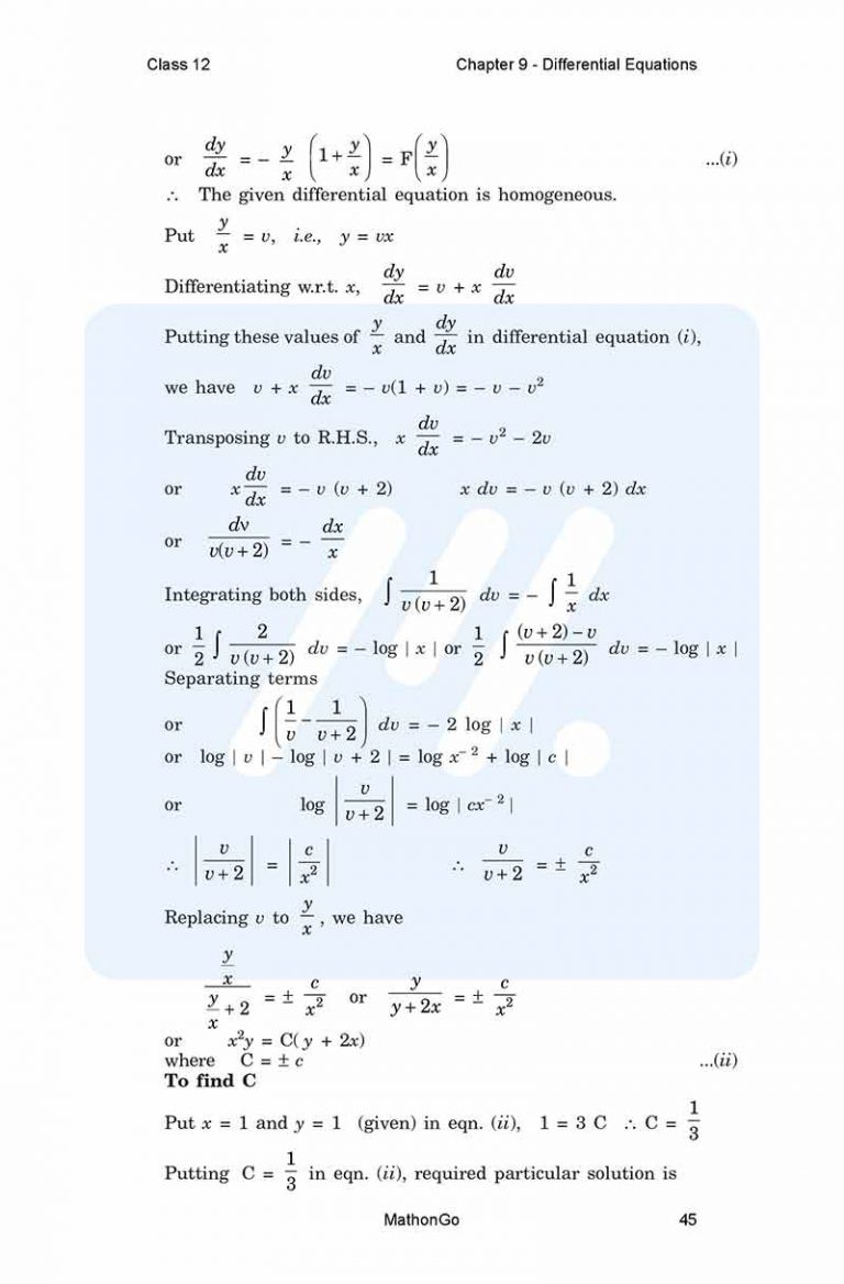 NCERT Solutions for Class 12 Maths Chapter 9 Exercise 9.5 MathonGo