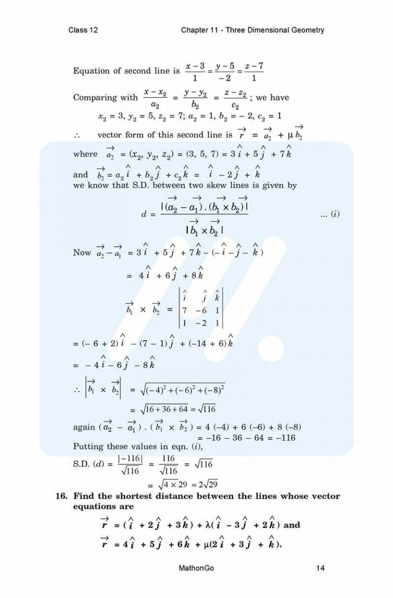 NCERT Solutions for Class 12 Maths Chapter 11 Exercise 11.2 – MathonGo