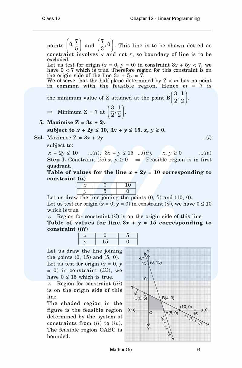NCERT Solutions for Class 12 Maths Chapter 12 – Linear Programming ...