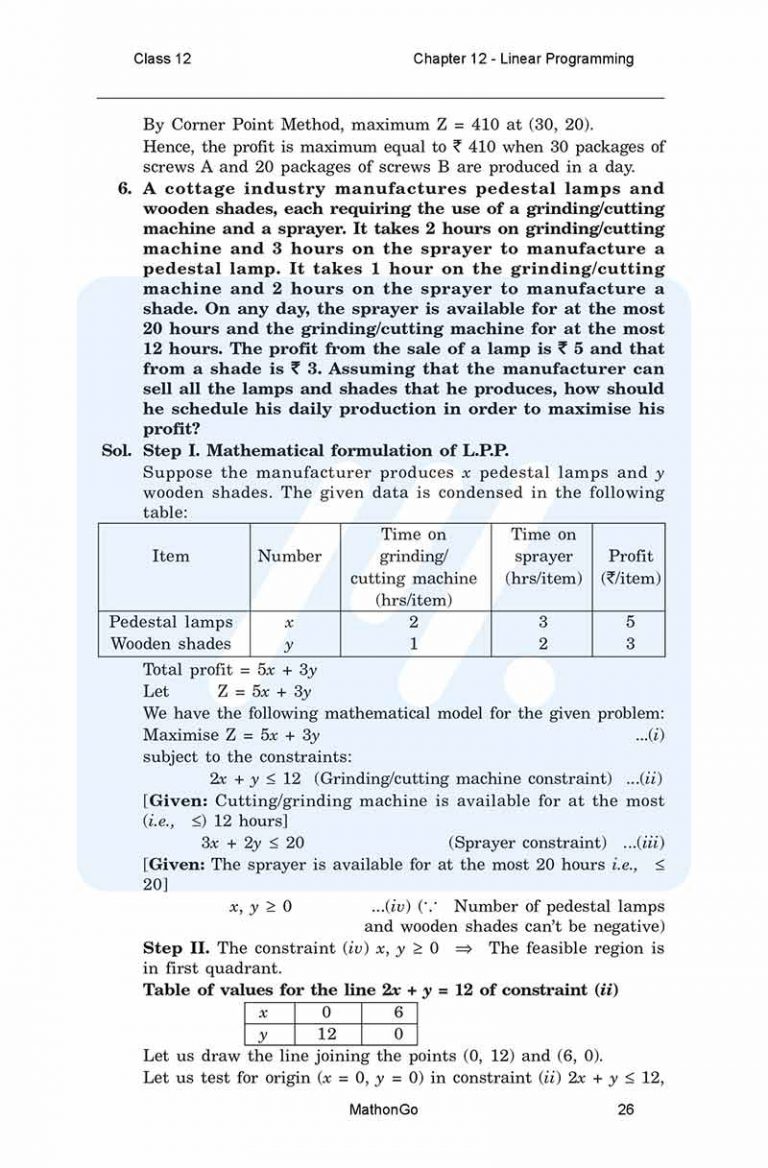 NCERT Solutions for Class 12 Maths Chapter 12 Exercise 12.2 – MathonGo