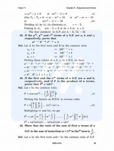 NCERT Solutions for Class 11 Maths Chapter 9 – Sequences and Series ...