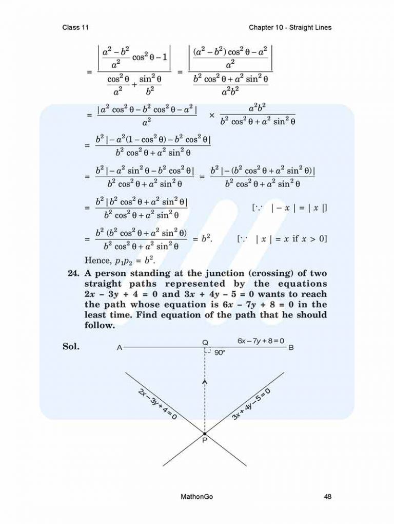 NCERT Solutions for Class 11 Maths Chapter 10 Miscellaneous – MathonGo