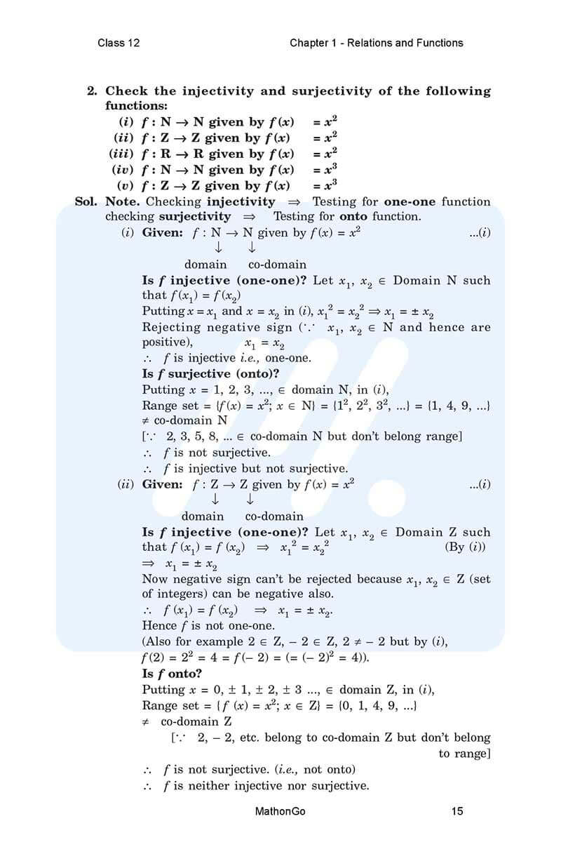 NCERT Solutions for Class 12 Maths Chapter 1 Exercise 1.2 – MathonGo