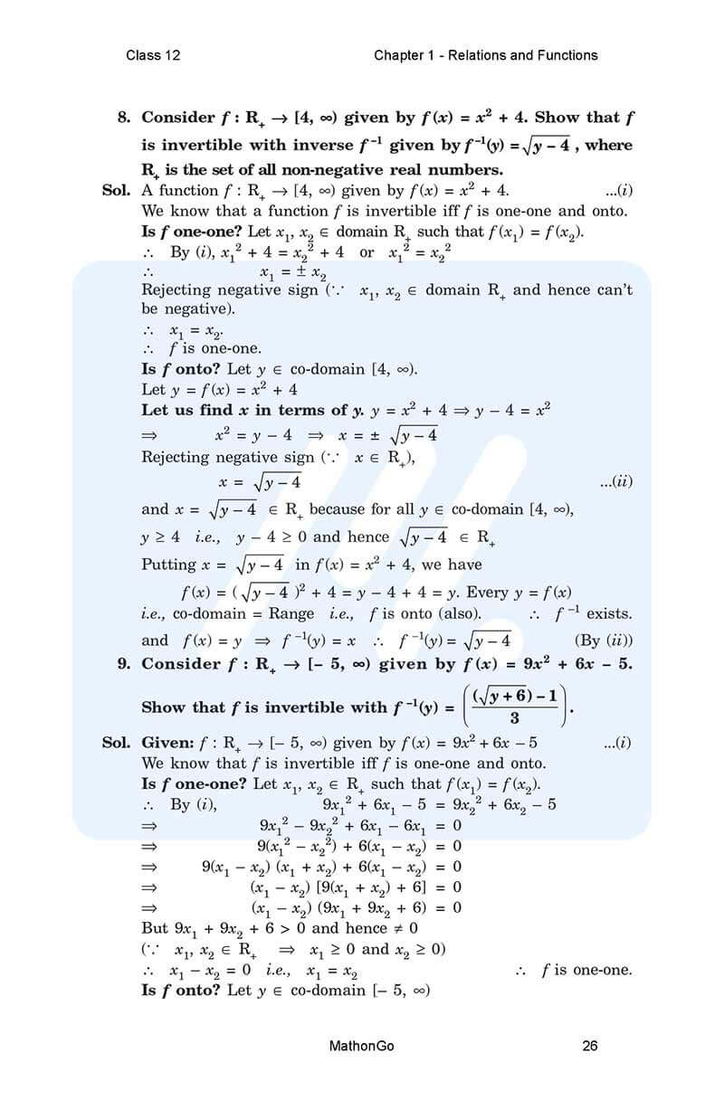 NCERT Solutions for Class 12 Maths Chapter 1 Exercise 1.3 – MathonGo