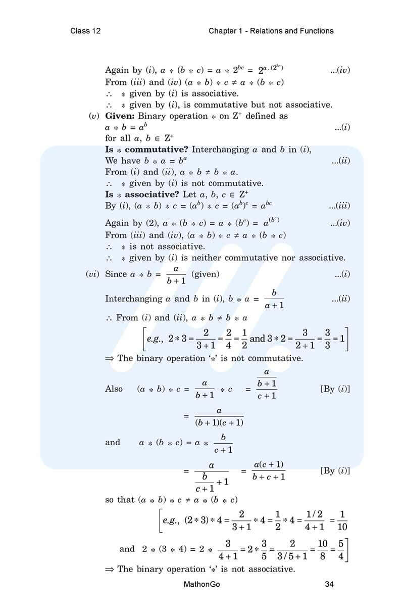 NCERT Solutions for Class 12 Maths Chapter 1 Exercise 1.4 – MathonGo
