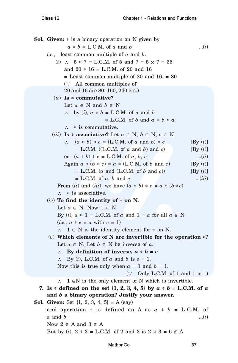 NCERT Solutions for Class 12 Maths Chapter 1 Exercise 1.4 – MathonGo