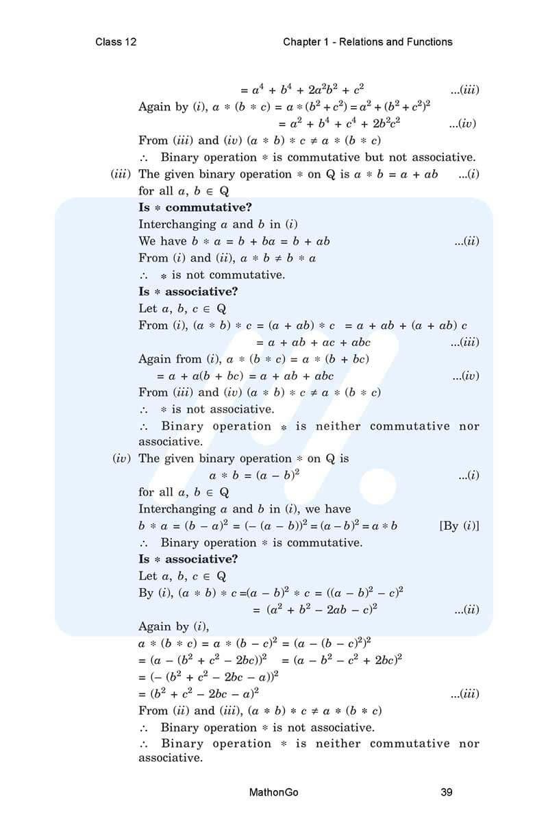 NCERT Solutions for Class 12 Maths Chapter 1 Exercise 1.4 – MathonGo