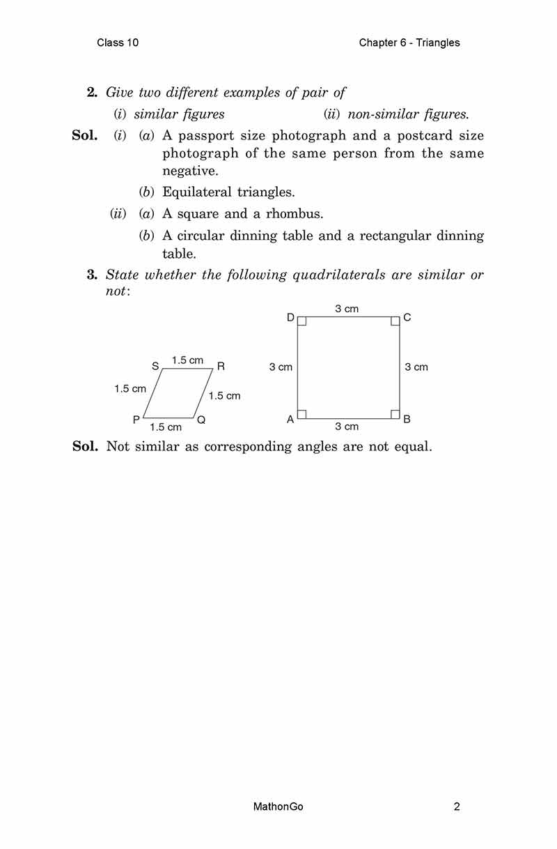 NCERT Solutions for Class 10 Maths Chapter 6 Exercise 6.1 – MathonGo
