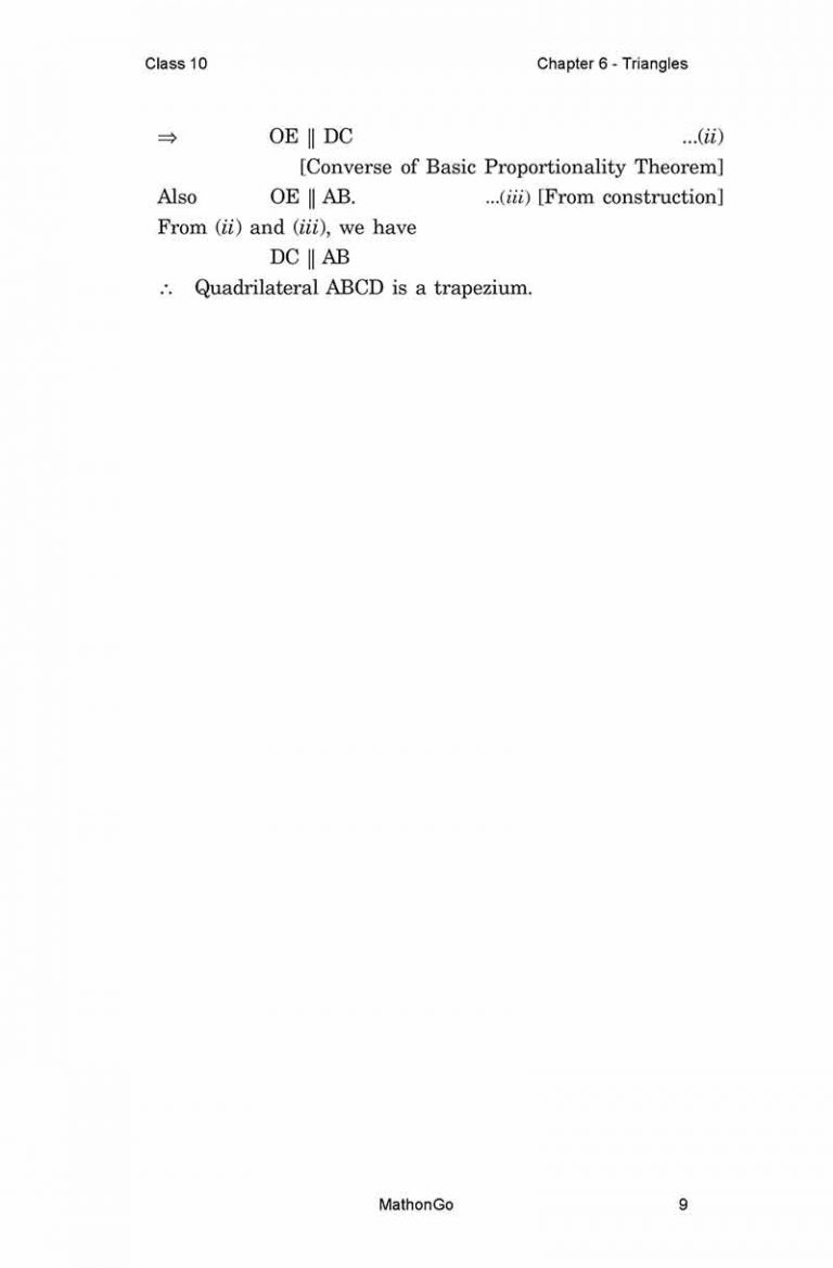 NCERT Solutions for Class 10 Maths Chapter 6 Exercise 6.2 – MathonGo