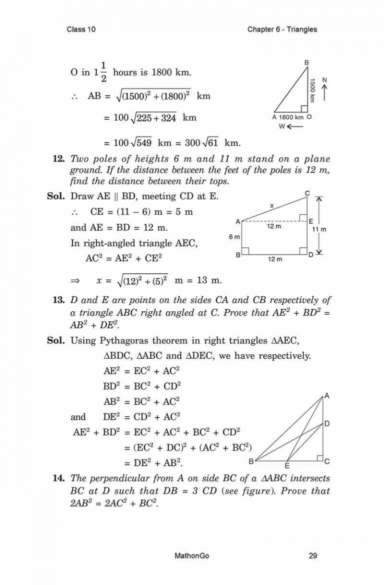 Ncert solutions for class 10 maths chapter 6 triangles mathongo