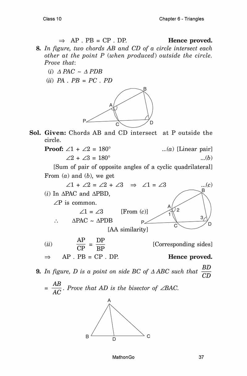 NCERT Solutions for Class 10 Maths Chapter 6 Exercise 6.6 – MathonGo