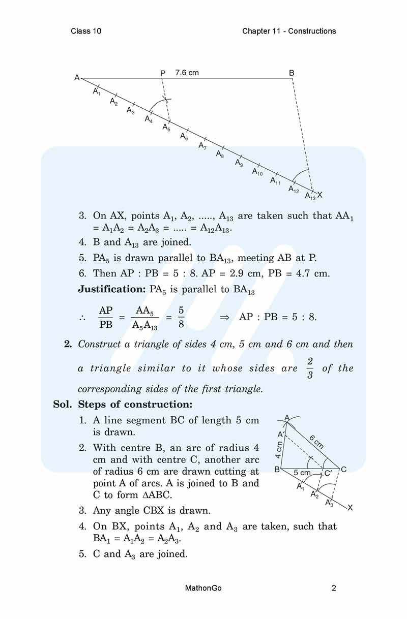 NCERT Solutions for Class 10 Maths Chapter 11 Exercise 11.1 – MathonGo