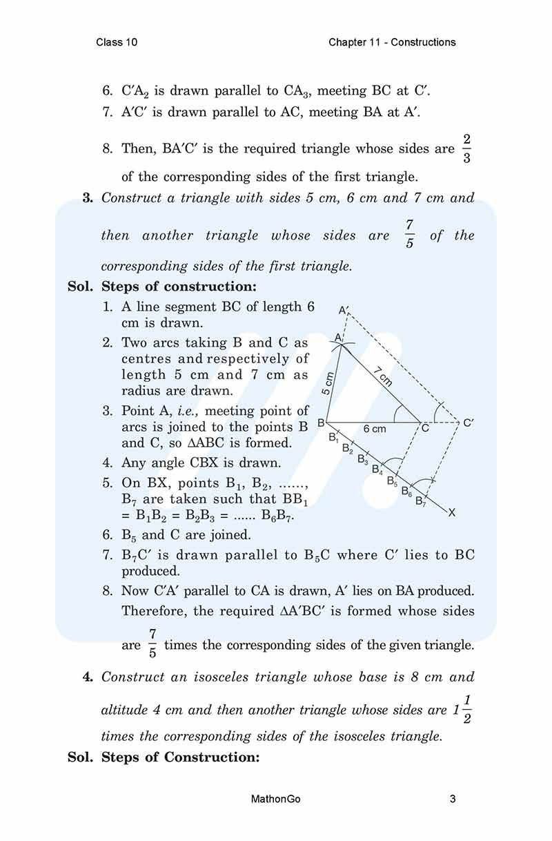 NCERT Solutions for Class 10 Maths Chapter 11 Exercise 11.1 – MathonGo