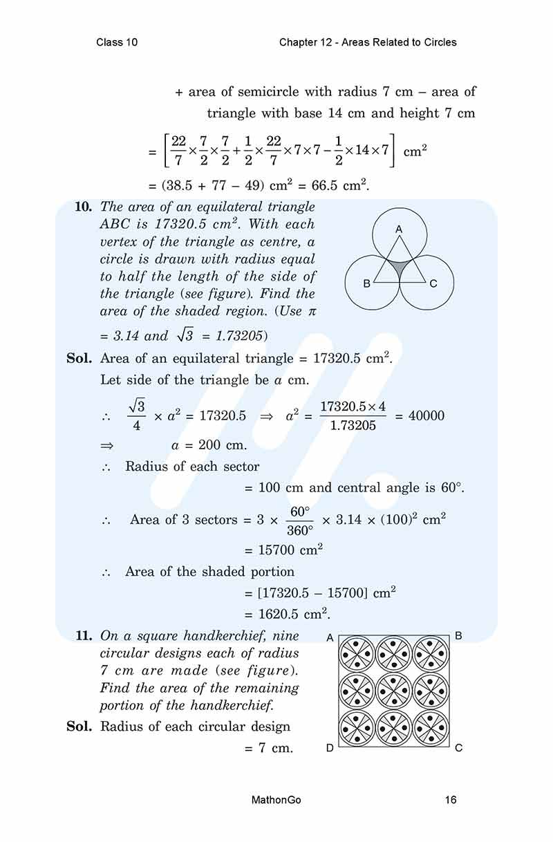 Ncert Solutions For Class 10 Maths Chapter 12 Exercise 12 3 Mathongo