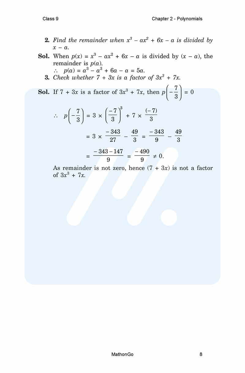 Ncert solutions for class 9 maths chapter 2 exercise 2 3 mathongo