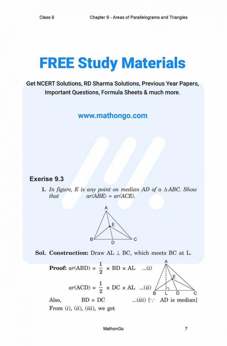 ncert-solutions-for-class-9-maths-chapter-9-areas-of-parallelograms
