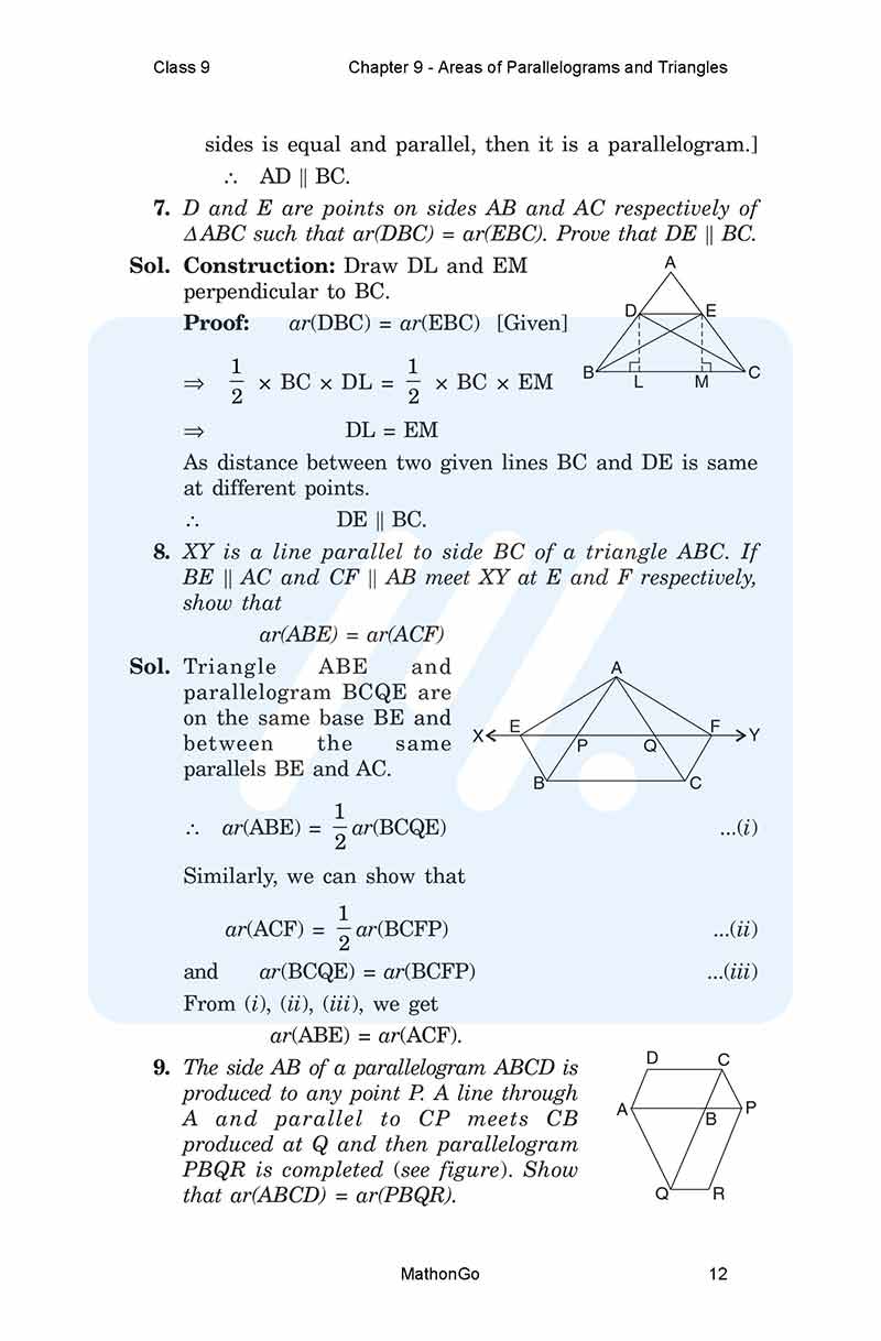 Ncert Solutions For Class 9 Maths Chapter 9 Exercise 9 3 Mathongo Ncert Solutions For Class 9 Maths Chapter 9 Exercise 9 3 Mathongo