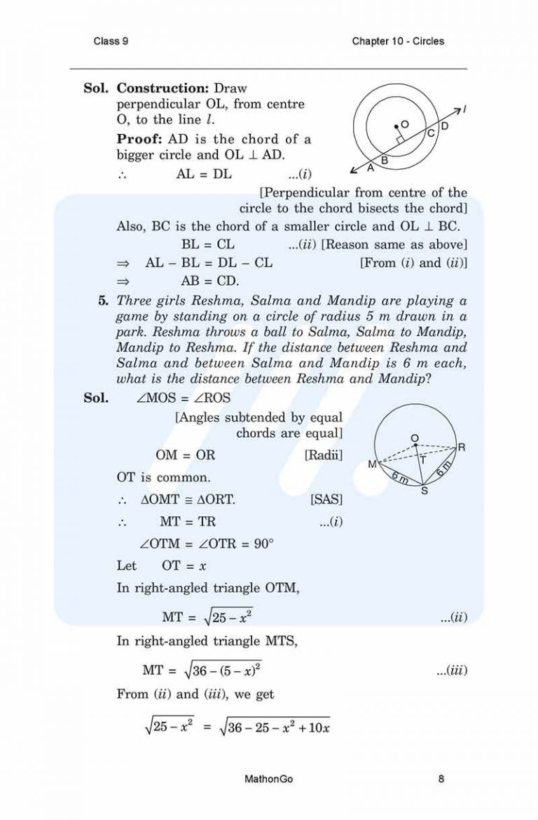 Ncert solutions for class 9 maths chapter 10 exercise 10 4 mathongo