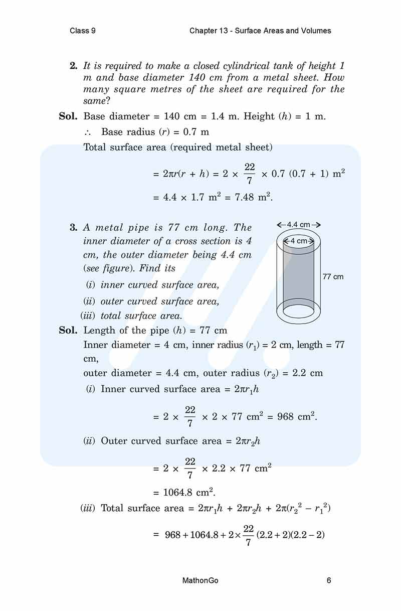 NCERT Solutions for Class 9 Maths Chapter 13 Exercise 13.2 – MathonGo