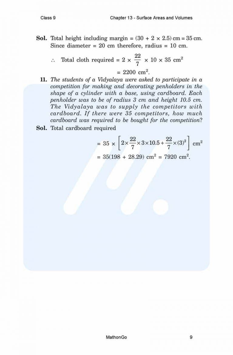 NCERT Solutions for Class 9 Maths Chapter 13 Exercise 13.2 – MathonGo