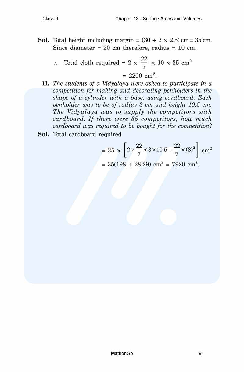 NCERT Solutions for Class 9 Maths Chapter 13 Exercise 13.2 – MathonGo
