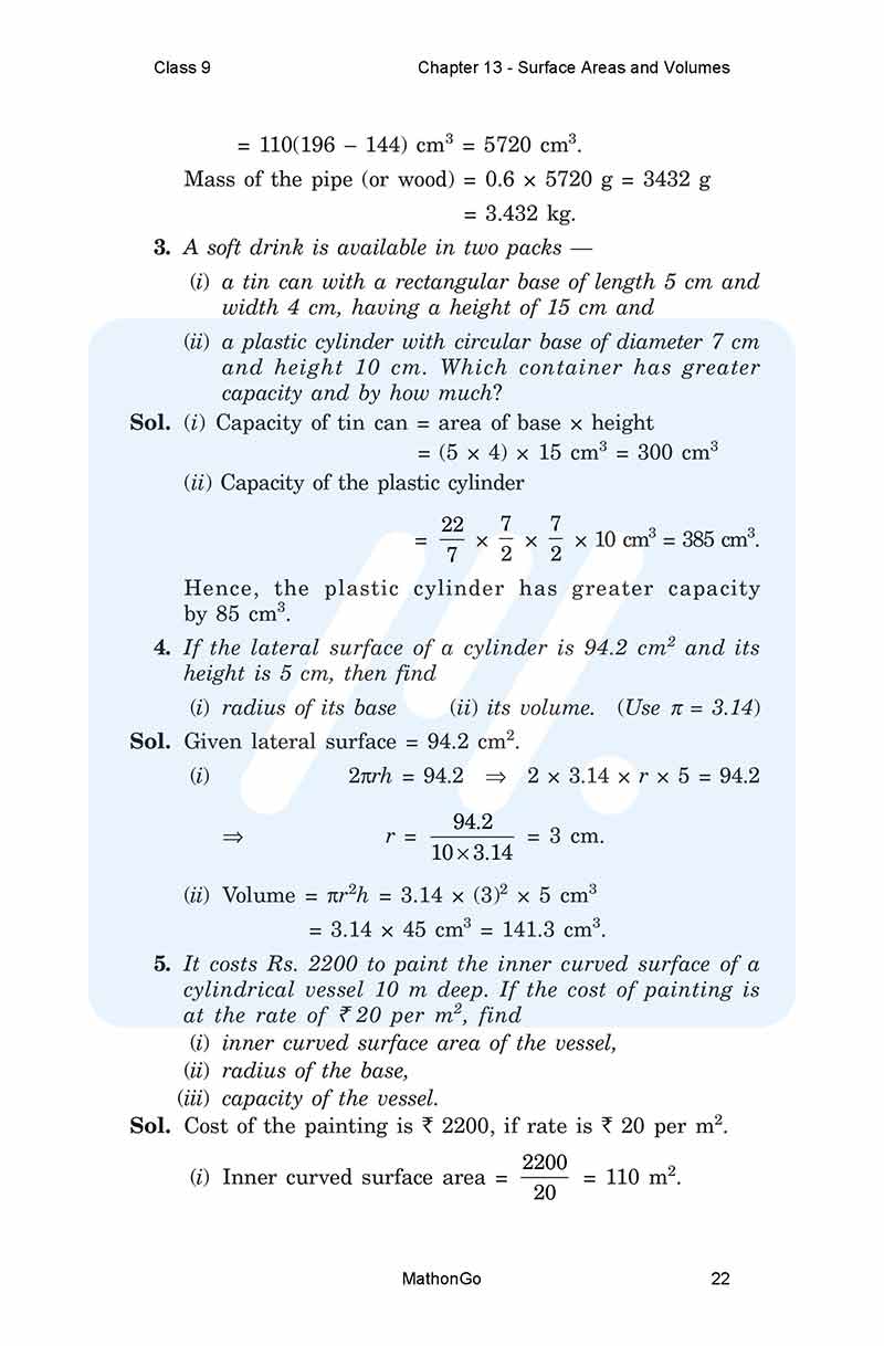 NCERT Solutions for Class 9 Maths Chapter 13 Exercise 13.6 – MathonGo