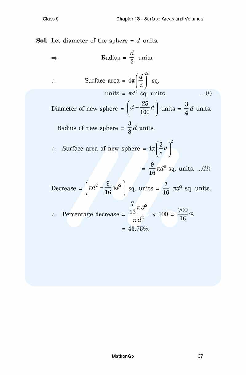 NCERT Solutions for Class 9 Maths Chapter 13 Exercise 13.9 – MathonGo