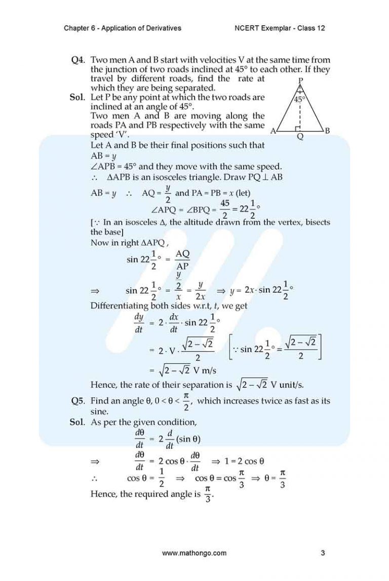 NCERT Exemplar For Class 12 Maths Chapter 6 MathonGo Ncert exemplar for class 12 maths chapter 6 mathongo