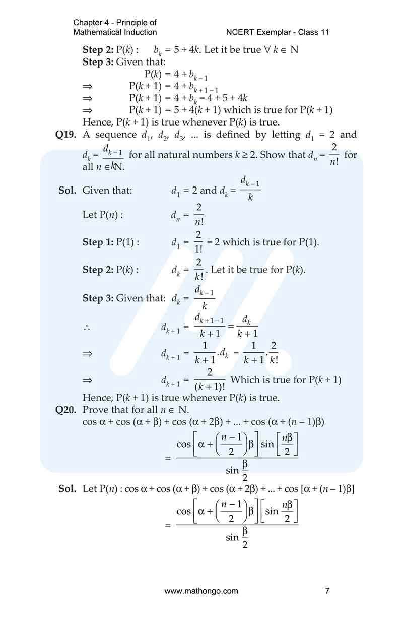 Ncert exemplar for class 11 maths chapter 4 mathongo