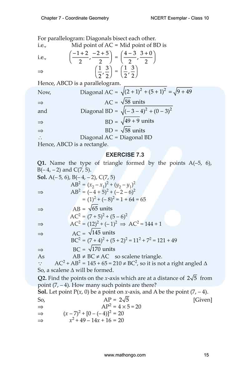 NCERT Exemplar for Class 10 Maths Chapter 7 – MathonGo