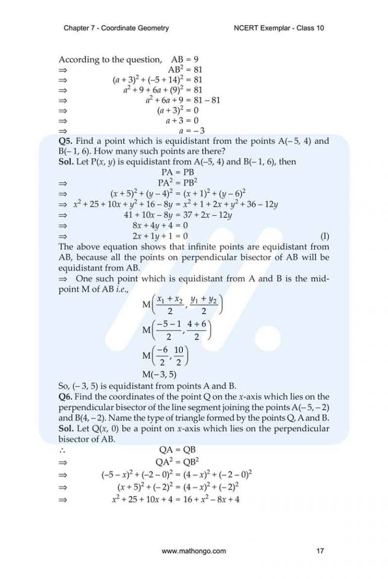 Ncert Exemplar For Class 10 Maths Chapter 7 Mathongo Ncert Exemplar For Class 10 Maths Chapter 7 Mathongo