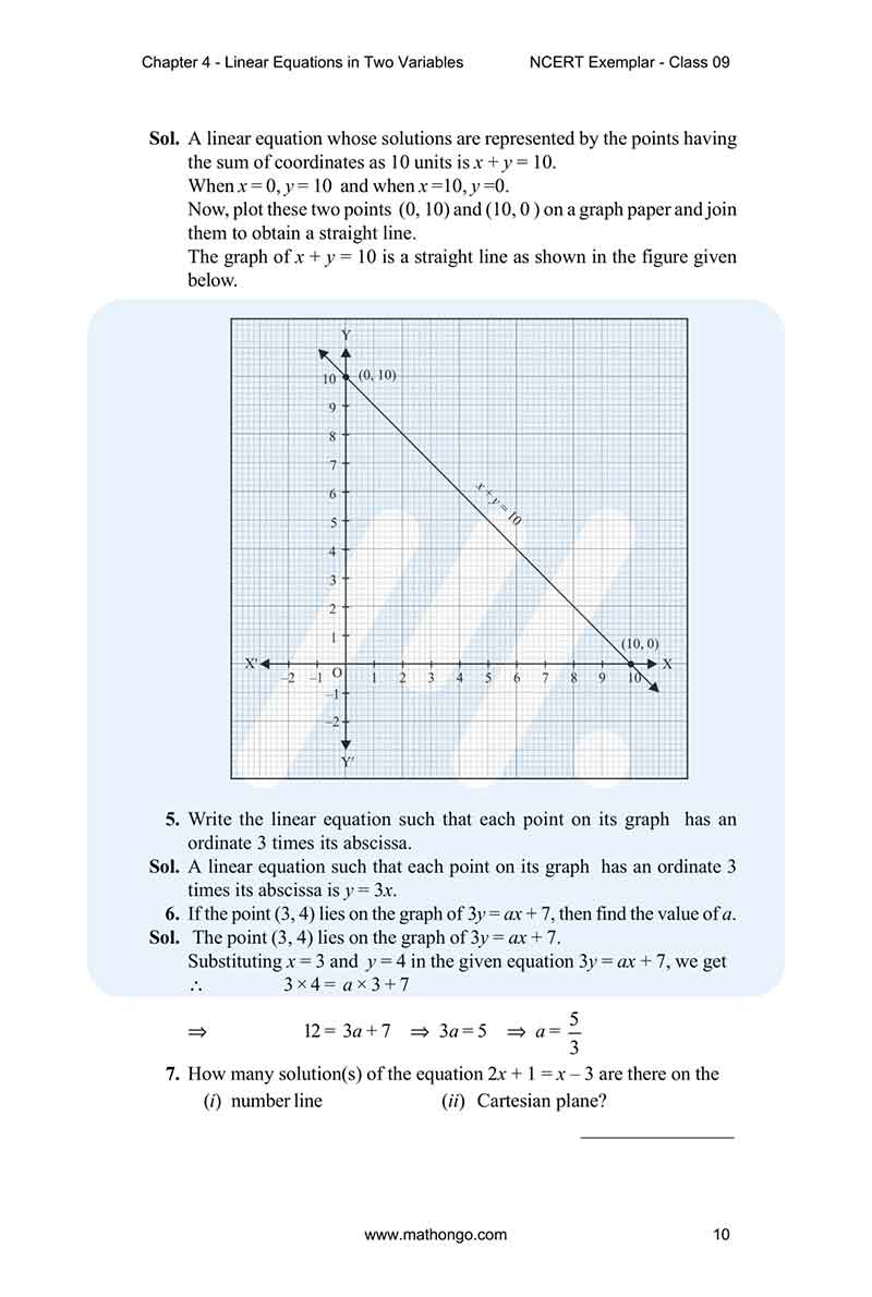 NCERT Exemplar for Class 9 Maths Chapter 4 MathonGo