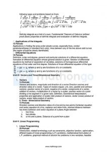 Cbse Syllabus For Class 12 Maths Mathongo