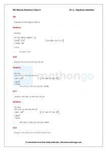 RD Sharma Class 9 Solutions Chapter 4 – Algebraic Identities – MathonGo