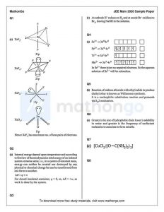 JEE Main 2020 Sample Mock Paper-2 – MathonGo